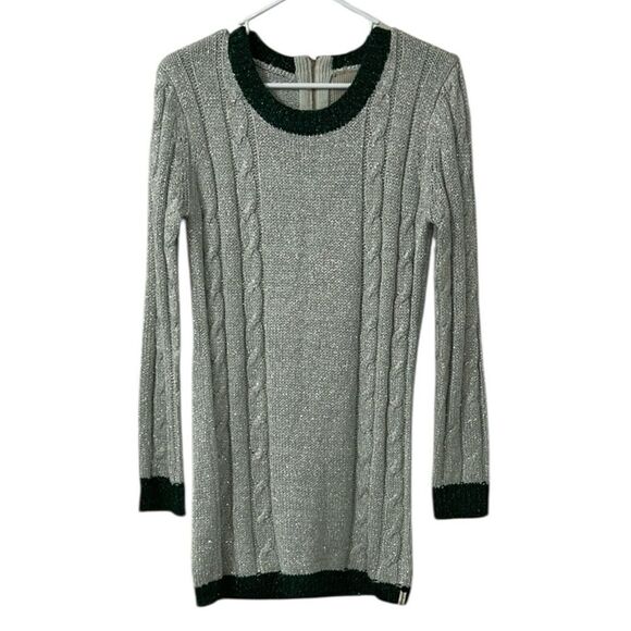 One Teaspoon Silver Metallic Silver Mini Sweater Dress(Size Small) - Picture 3 of 8